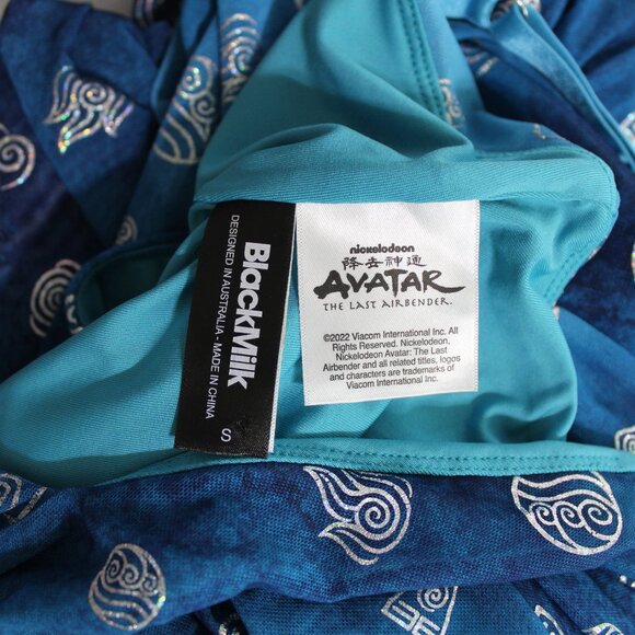 BlackMilk Avatar: The Last Airbender Earth Air Fire Water Sheer Midaxi Dress S - Picture 11 of 13